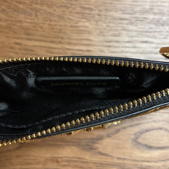 NWT MSRP$178 MICHAEL KORS
Parker Small Zip Card Case Animal Print Haircalf - Picture 3 of 3